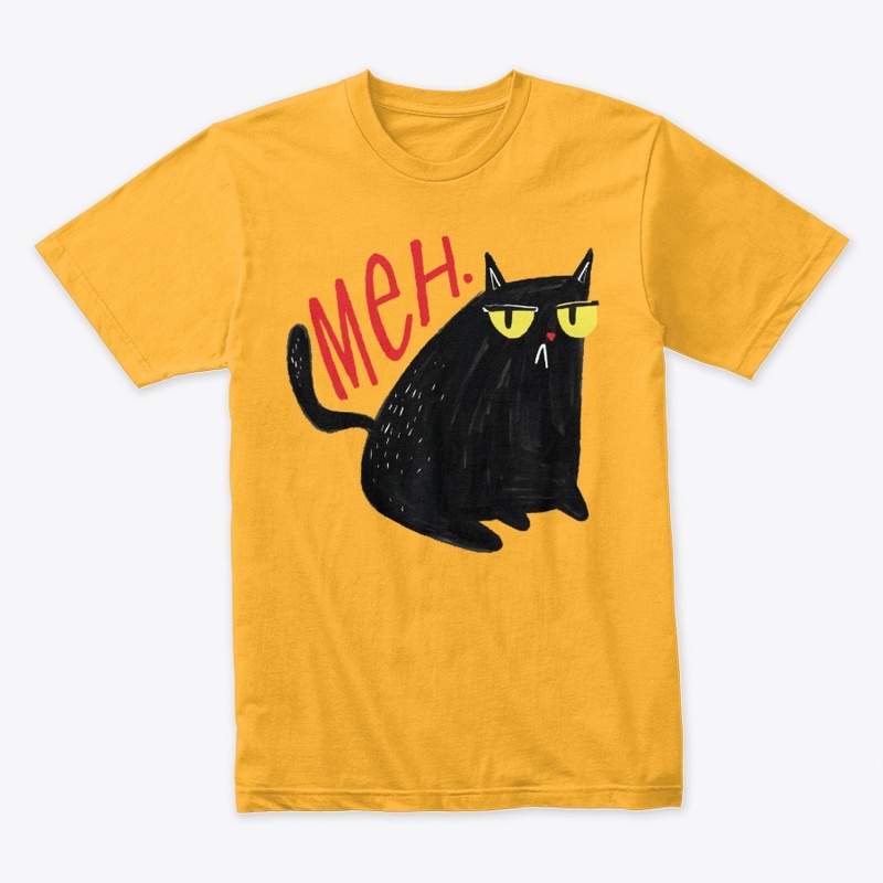 Funny Unimpressed Black Cat