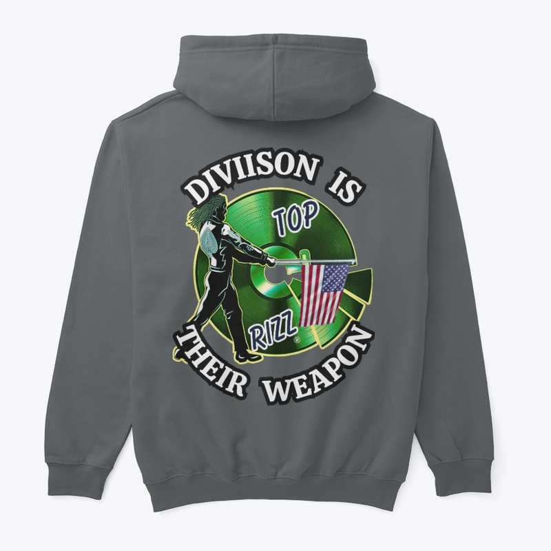 TOP RIZZ LOGO - DIVISION IS THEIR WEAPON