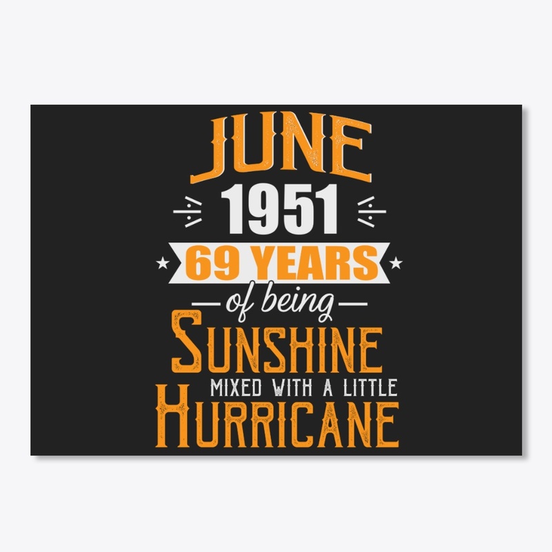 June 1951, 69 Years Anniversary Gift