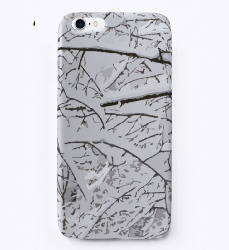 White and black texture / tree branches