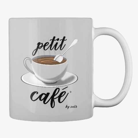 Petit Café By Snir Light Grey T-Shirt Back