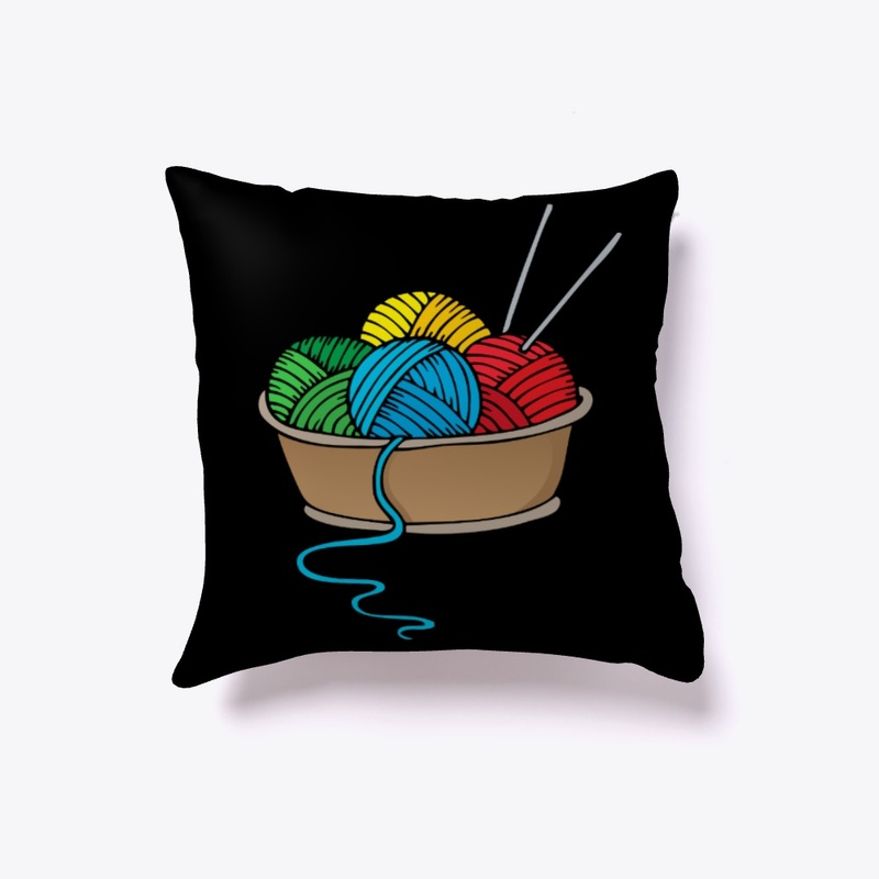 colorful yarn bomb 