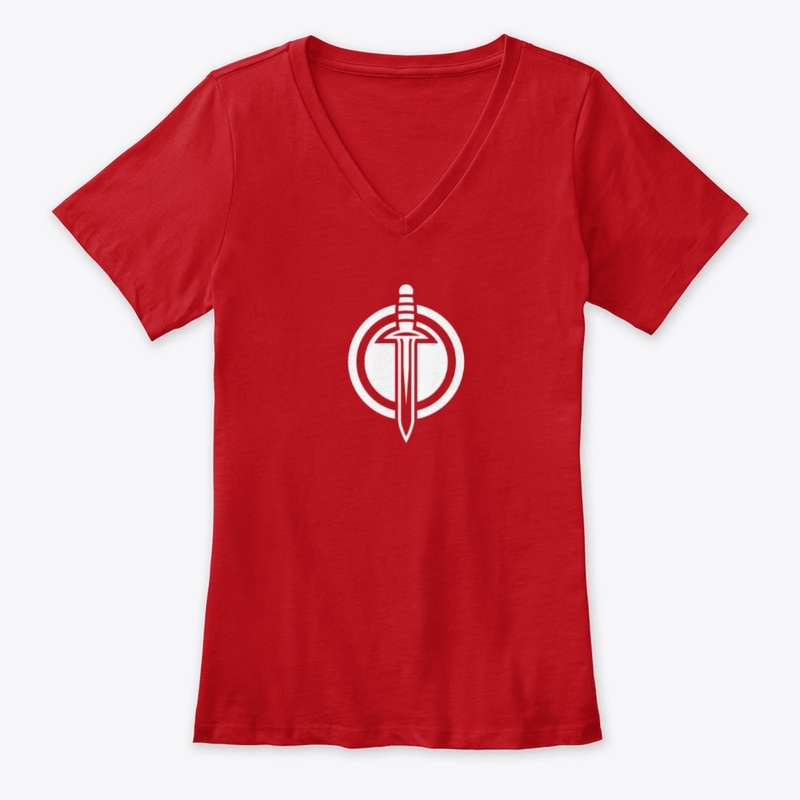 Women's V-neck - Warrior (big)