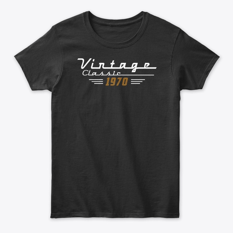  Vintage Classic 1970 Birthday Tee Shirt