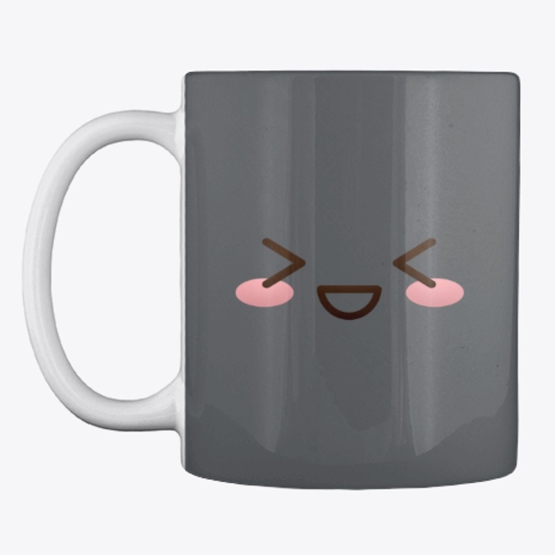 Kawaii japanese anime face design: shy