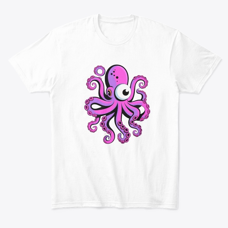 Purple And Pink Octopus Design
