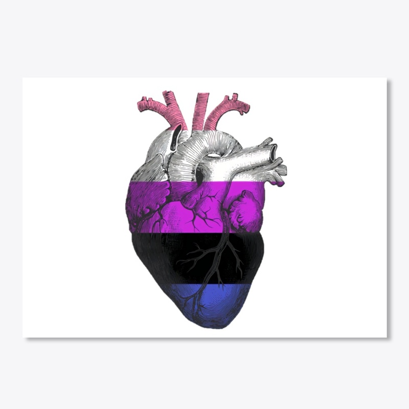 Genderfluid Anatomical Heart