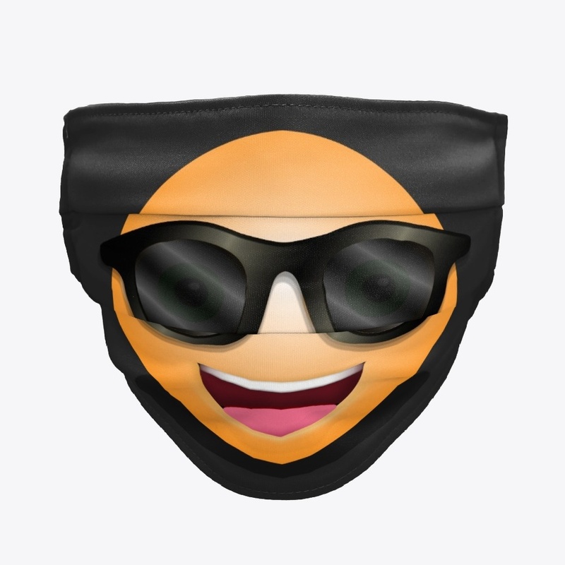 Smiley sunglasses face mask