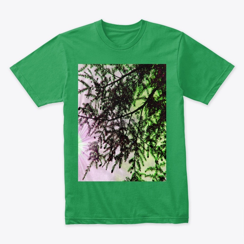 green and pink tree 