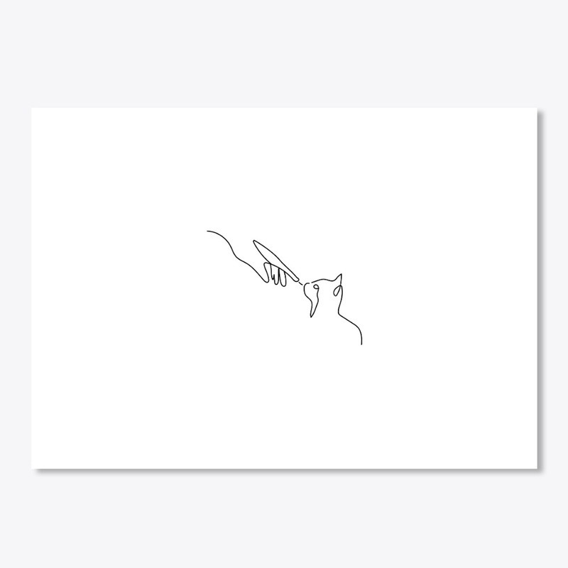Cat mom line art t shirt