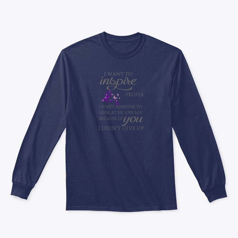 I Want To Inspire People Purple Ribbon
