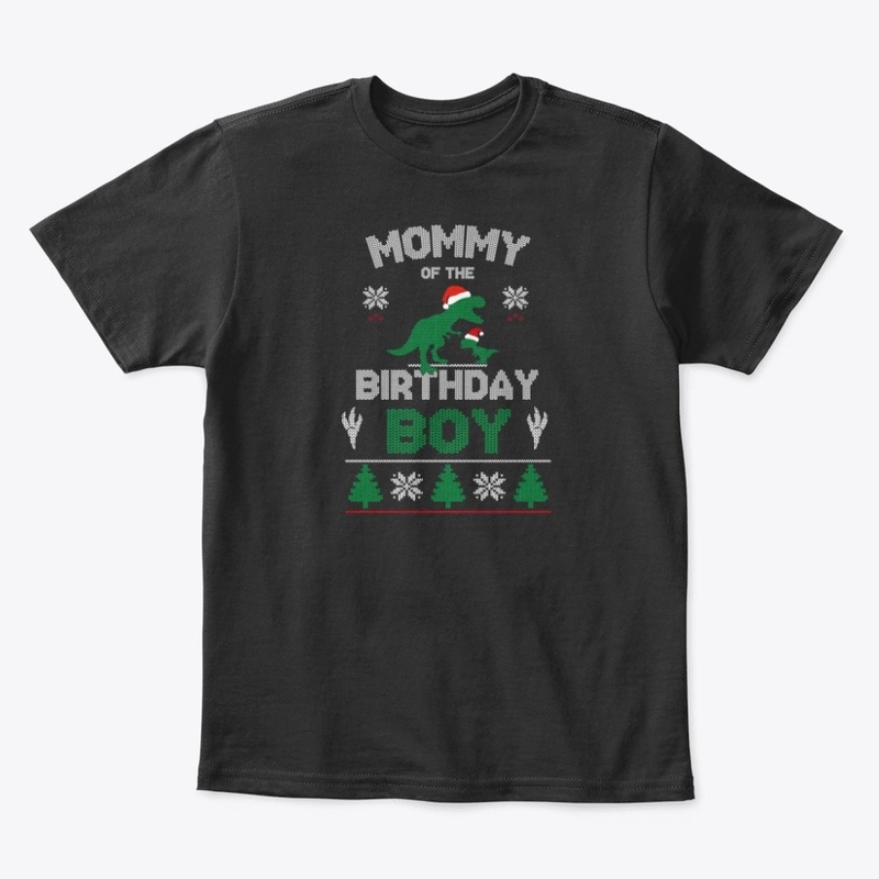 Mom of the Birthday Boy Matching T-Rex B