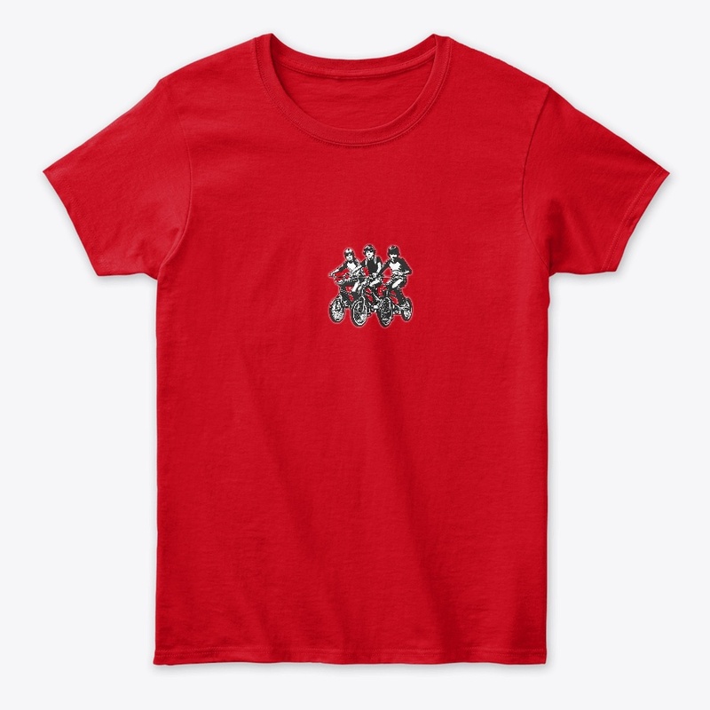 Vintage kids on bikes t shirt