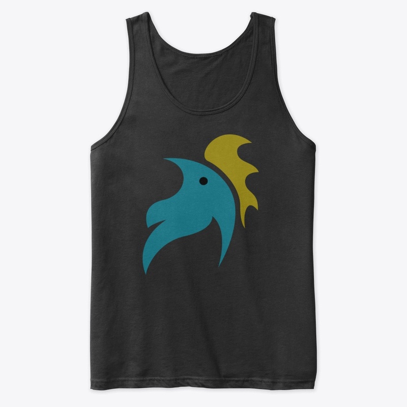 Rooster in mid century colors