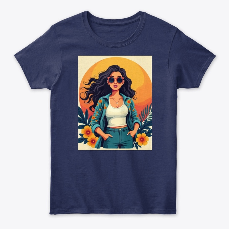  Sunset Muse – Summer Vibes Graphic Tee