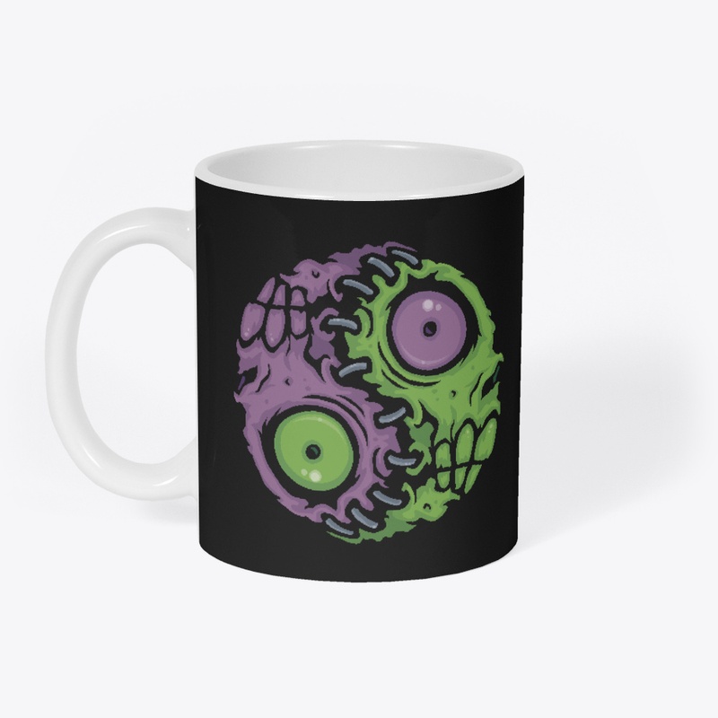 Undead Harmony: Zombie Yin Yang Symbol