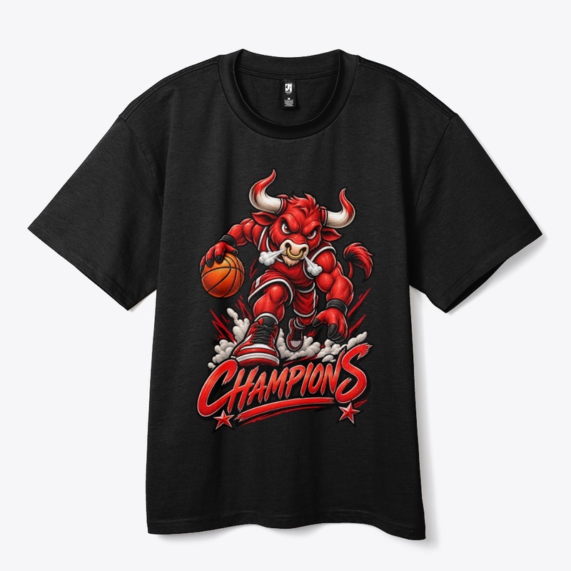 Charging Bull Basketball Mascot