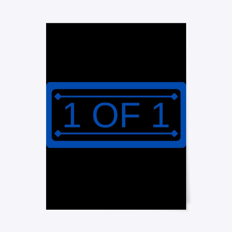 1 OF 1 Blue Letter 1st Edition