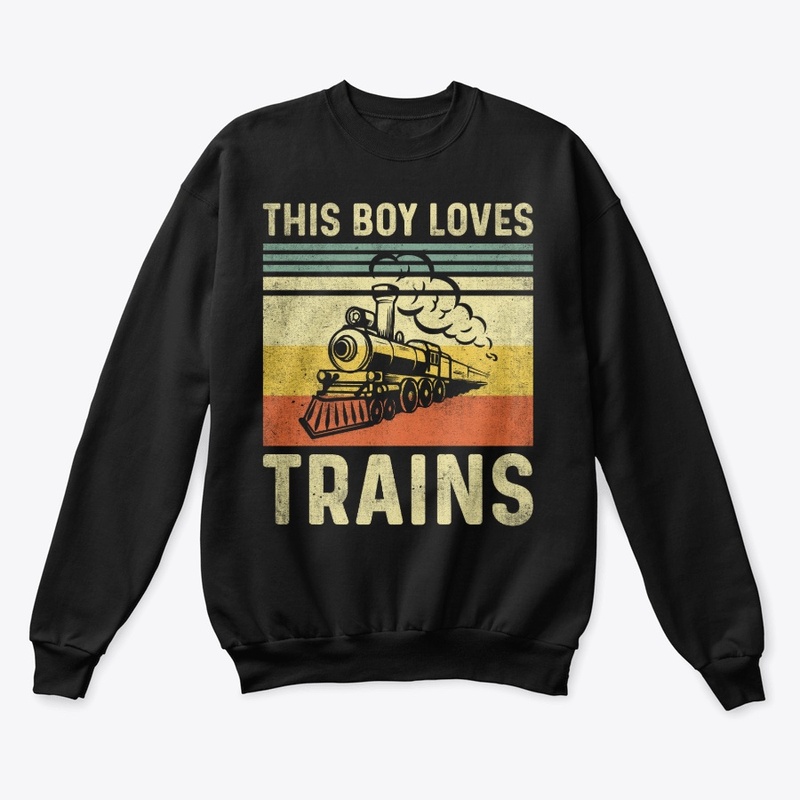 This Boy Loves Trains - Steam Locomotive