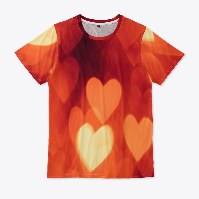 Red bokeh of hearts Tishirt 