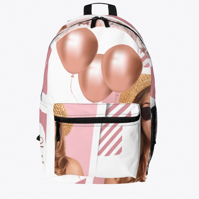 Pink White Minimalist Happy Birthday 