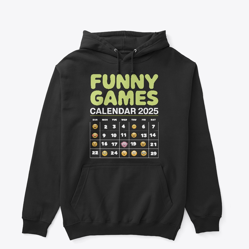 Funny Games Calendar2025 Iconic Design. 
