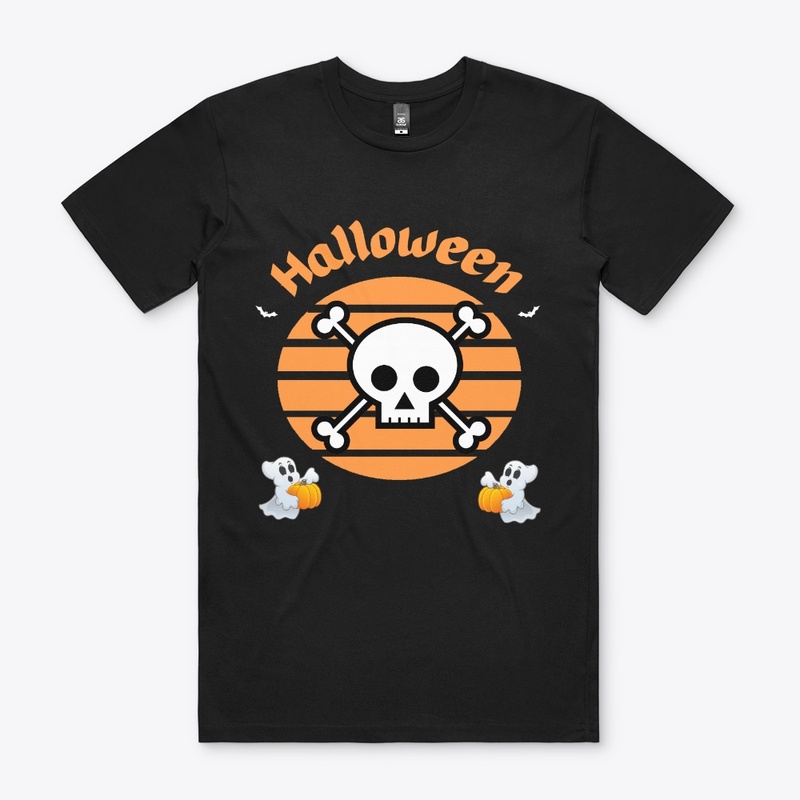 Happy Halloween - Skull and ghosts