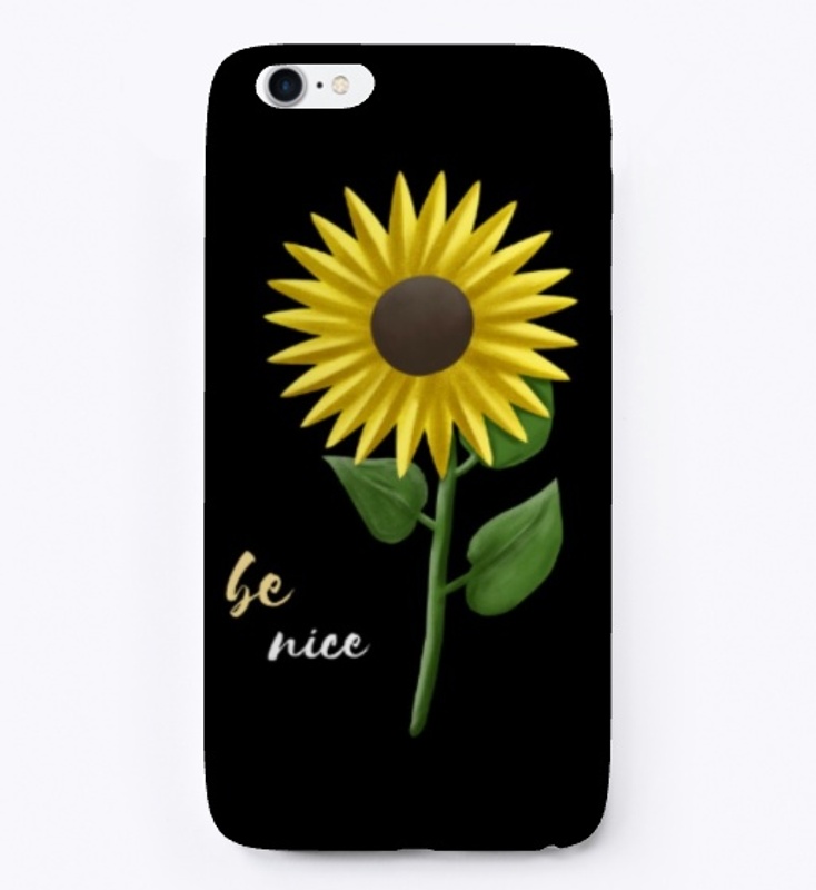 Be nice t-shirt - sunflower 