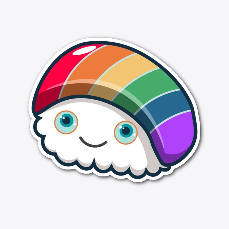 Om, Nom, Kawaii Rainbow Sushi Roll!