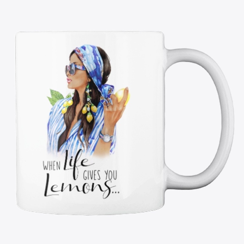 Coffee Mug Dark Brunette (Black Letters)