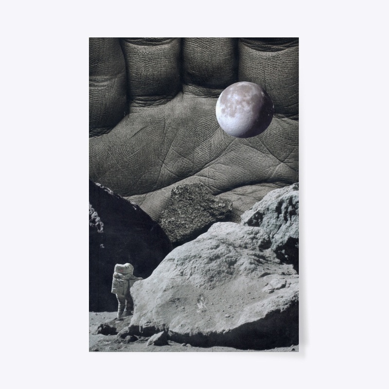 The REAL Moon Landing Analog Collage Art
