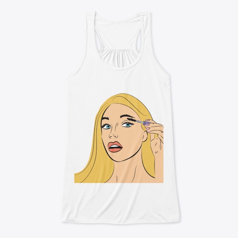 Blonde hair girl pop art