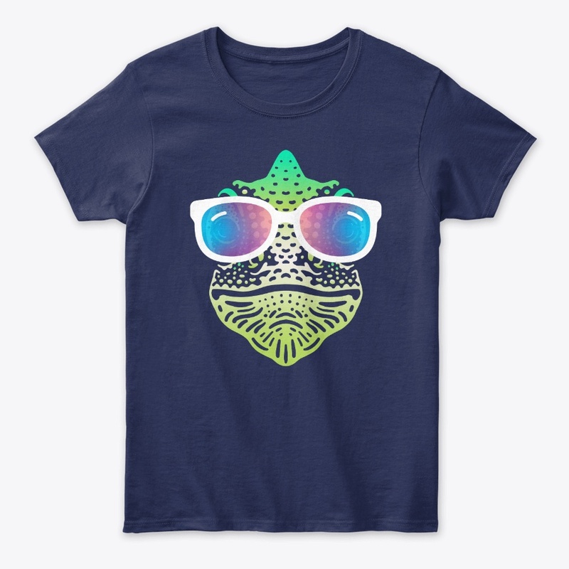 Cute Chameleon in Sunglasses (clr+sg04)
