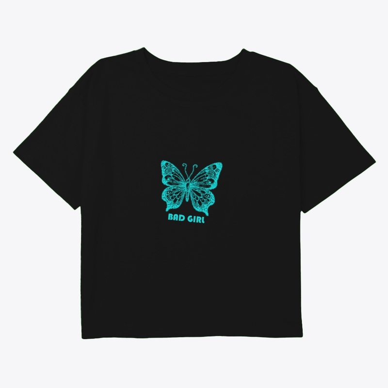Blue Butterfly Bad Girl