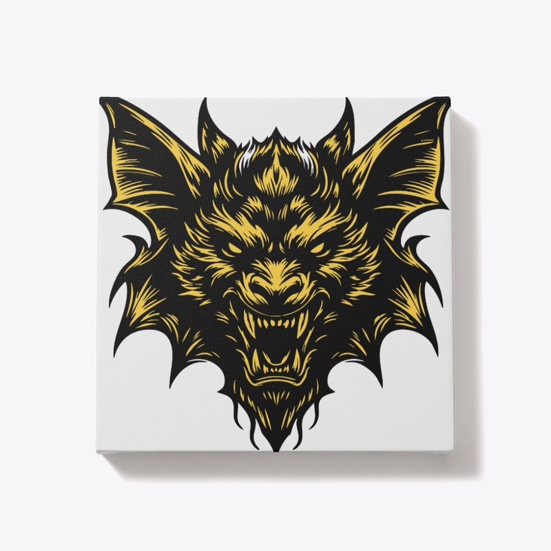 Angry Bat Head Fierce Nocturnal Design