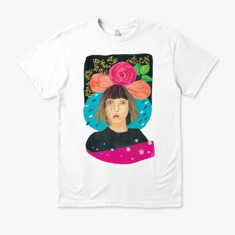 Girl with a flower headband