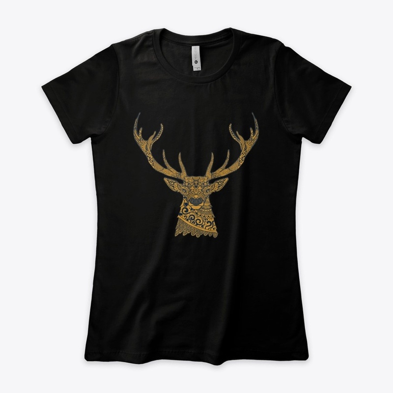 Elk of the forest, mandala style