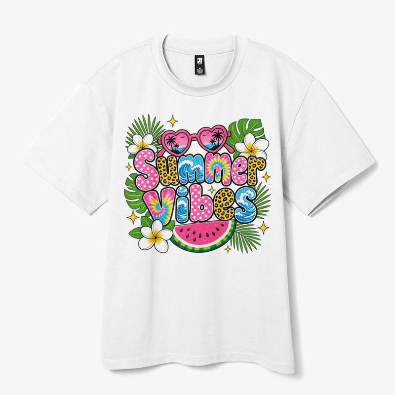 Colorful Beach T-Shirt Design