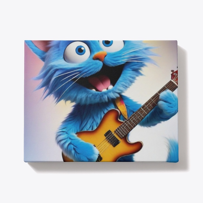 blue cat singing