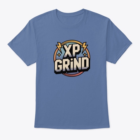 Xp Grind Denim Blue T-Shirt Front