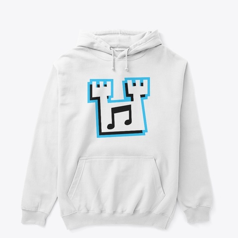 White 4 Efb Logo Hoodie White T-Shirt Front