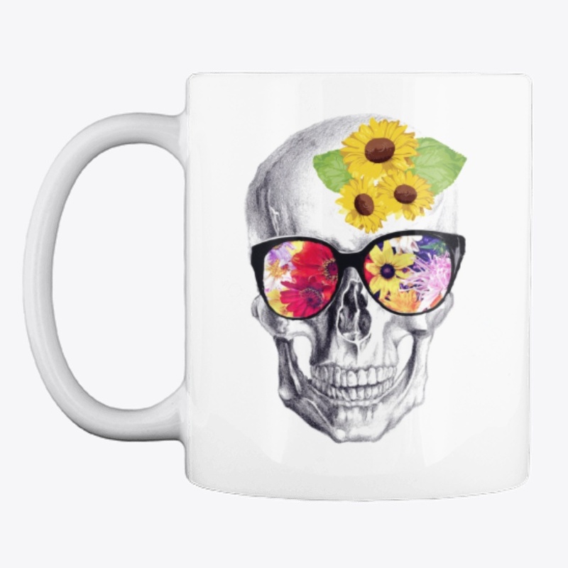Skull and Sunflower Delight