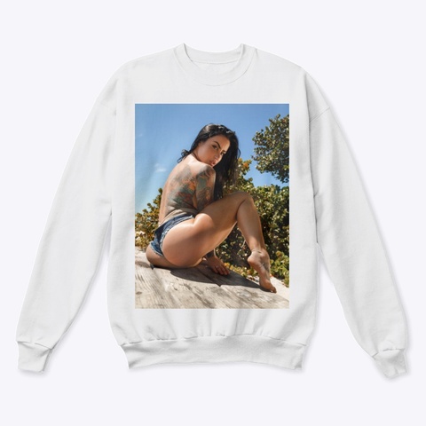 Look Back At It White  T-Shirt Front