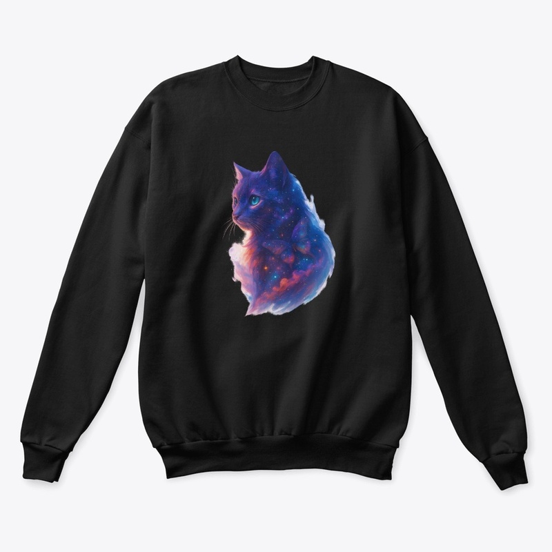 Galaxy Cat Space Art T-Shirt