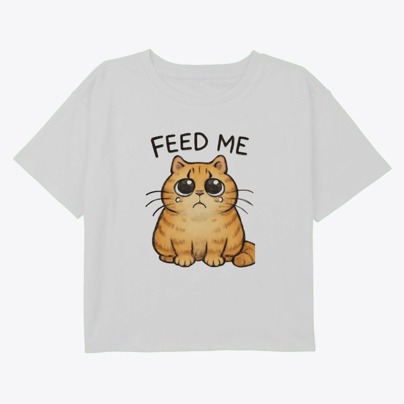 Feed Me, Hooman - Funny Hungry Cat
