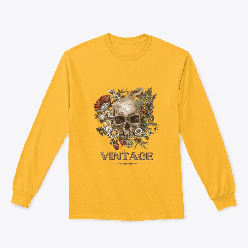 Brown Vintage Simple T-Shirt 
