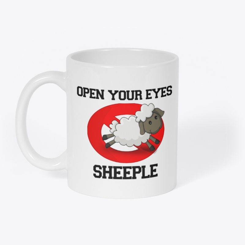 Open Your Eyes Sheeple Mug