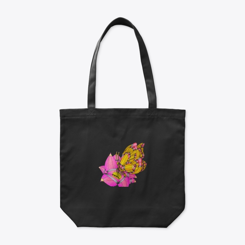 Pencil Butterfly with Flower