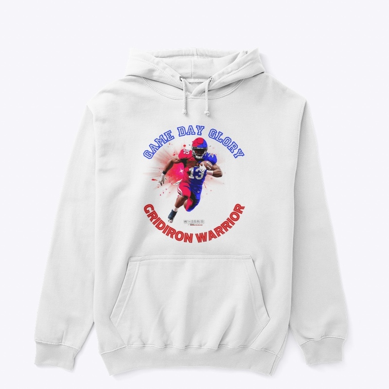 GRIDIRON WARRIOR Blue & Red print