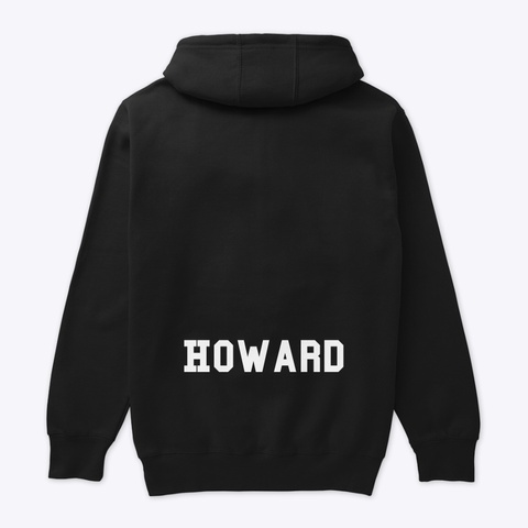 Howard Fan Club Special Edition  Black T-Shirt Back